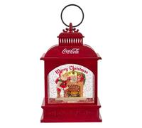Lanterna Di Babbo Natale LED A Batteria Coca-Cola 9"