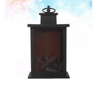 Lanterna di fuoco di simulazione natalizia LED solare da giardino a sospensione