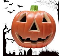 Lanterna di grande,Luci LED decorative per il viso della di Halloween a batteria - Decorazioni per la casa di Halloween per soggiorno, prato, tavolo, camera da letto e patio