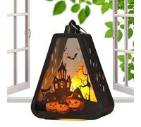 Lanterna di Halloween Interiore,Lanterne Strega Castello | Ornamenti Centrali Per Interni Esterni Giardino Campeggio Decorazione