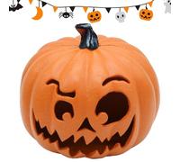 Lanterna Di Zucca Di Halloween-Pumpa Illuminante Di Illuminazione | Décor Di Halloween Festivo Jack-O-Lantern | Decorazione Di Halloweens Adatto Per Display Stagionale Interno, All'aperto, A Festa E I