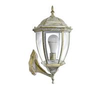 Lanterna Esterno Lampada Vintage 60W Bianco Oro E27 Applique Parete piccola A2-S