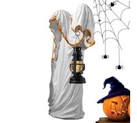 Lanterna Fantasma, Statuetta Fantasma con Lanterna per Scrivania, Figure Collezionabili Centrotavola Decorazioni Spaventose Di Halloween Per Camera Da Letto Sala Da Soggiorno Esterno Giardino