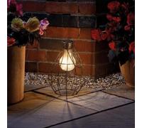 Lanterna Firefly in rame solare con LED, da appendere o centrotavola, illuminazione decorativa per patio, interni ed esterni, giardino, Firefly grande