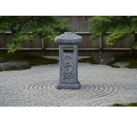 Lanterna giapponese Rankei-gata in ceramica - altezza 23 cm.