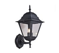 Lanterna Giardino Esterno Lampioncino Parete Alluminio Nero New York 39 Up Medi