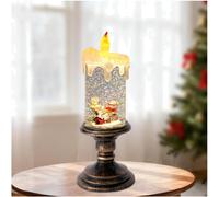 lanterna globi di neve, decorazione natalizia, lanterna LED con timer, a form...