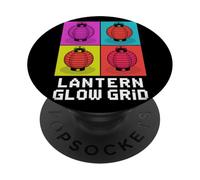 Lanterna Glow Grid Pop Cultura estetica giapponese PopSockets PopGrip Adesivo