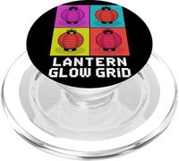 Lanterna Glow Grid Pop Cultura estetica giapponese PopSockets PopGrip per MagSafe