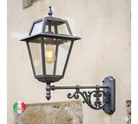 Lanterna grande esterno viali a parete 35c35 cm Roma I514.B69 Made in Italy