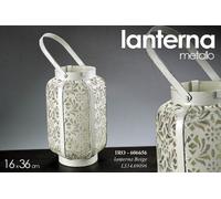 LANTERNA IN METALLO BEIGE 1636 CM IRO-606656