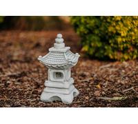 Lanterna in pietra giapponese Yukimi statua in pietra H. 31 cm, 6 kg, grigio,...