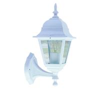 LANTERNA LAMPADA APPLIQUE CON BRACCIO SERIE ARKADIA ALLUMINIO BIANCO 4 FACCE