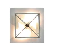 LANTERNA LAMPADA APPLIQUE PLAFONIERA VALU' 30X30 FERRO BATTUTO