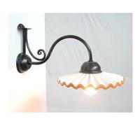 LANTERNA LAMPADA APPLIQUE PLAFONIERA VULCANO FERRO BATTUTO