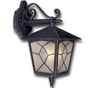 Lanterna lampione da giardino 60w in alluminio mod. classic c/braccio x esterno