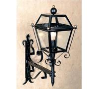 LANTERNA LAMPIONE LAMPADA APPLIQUE POMOLO A CATENA IN FERRO BATTUTO