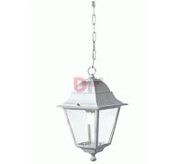 LANTERNA LANTERNE LAMPADE CON CATENA OLD CM.35x18x11 COLORE BIANCO/ARGENTO