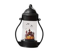 Lanterna LED Decorativa per Feste di Halloween, Centrotavola, Lampada a LED, Pendente per Stanze Infestate E Feste, Zucca