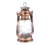 Lanterna LED, Lampada Decorativa retrò per Finestre o da Giardino, a Batteria, Bronzo