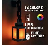 ✅Lanterna Led Style Pixel Minecraft Lantern idea regalo bambino ps4 ps5 games