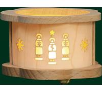 Lanterna Lumino Coro Altezza = 5,5cm Nuovo IN Legno Candeliere Advent