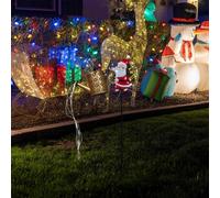 Lanterna luminosa a LED con annaffiatoio di Babbo Natale alimentata a energia