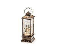 LANTERNA LUMINOSA KONSTSMIDE 2889-000 SCHNEELATERNE MIT SCHNEEMÄNNERN, Marrone, Trasparente