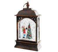 Lanterna luminosa per Natale, lanterne LED di Natale per esterni, lanterna illuminata a sfera di neve unica, lanterne LED decorative a forma di globo, elementi di Natale, per tavoli, camini o tab