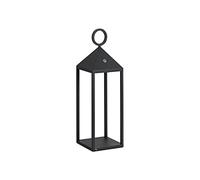Lanterna moderna Pic Nic a led da 2,2W IP54 ricaricabile e dimmerabile h. 47cm antracite