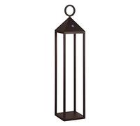 Lanterna moderna Pic Nic a led da 2,2W IP54 ricaricabile e dimmerabile h. 67cm corten
