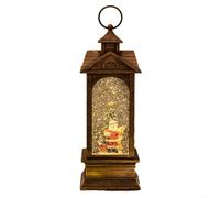 Lanterna musicale natalizia con design vintage senza tempo, emette una luce calda e soffusa e suona melodie stagionali per migliorare l'atmosfera delle vacanze (3)