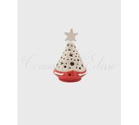 Lanterna Natalizia ad Albero di Natale Stellato Traforato Ceramica di Vietri