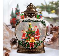 Lanterna Natalizia Con Globo Di Neve, Carillon Decorativo Per Mensola, Camera Da