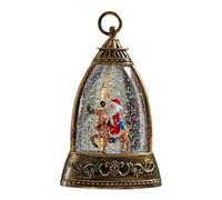 Lanterna Natalizia Con Globo Di Neve - Lampada Con Globo Di Neve Illuminata E Glitterata, Alimentata A Batteria | Decorazione Natalizia Per Scrivania E Tavola | Per Il Ringraziamento, Compleanno, Fest