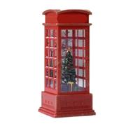 lanterna natalizia decorativa, Globo di neve musicale natalizio con glitter, lanterna a batteria, 12x5 cm, multicolore(B)