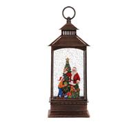LANTERNA NATALIZIA NATALE BABBO NATALE CON LUCE E MOVIMENTO NEVE IN GEL LIQUIDO