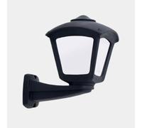 Lanterna Nera E27 + PortaLampada in Ceramica IP55 Per Esterni - Fumagalli