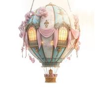 Lanterna Palloncino D'aria Calda Ciondolo Decorativo 2D Acrilico