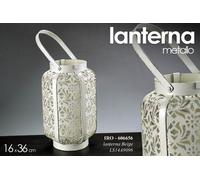 LANTERNA PORTACANDELA TEA LIGHT CASA GIARDINO EVENTI METALLO ANTICATO 3616 cm