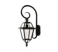 LANTERNA PRAGA ERMES A MURO CON BRACCIO PENDENTE LANTERNE ILLUMINAZIONE CM33x70H