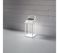 Lanterna Ricaricabile Da Esterni Contemporanea Alluminio Bianco Opaco Led