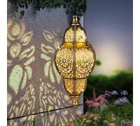 Lanterna Solare Appesa per Decorazione Esterna, Luci Solari Marocchine per Decorazioni da Giardino Esterno, Lanterne Solari Impermeabili da Regalo per Giardino per Mamma, Donne, Patio, Ornamento da