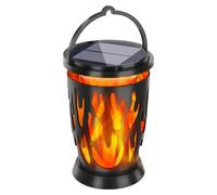 Lanterna solare con fiamma tremolante - ABS 1900K Lanterne LED impermeabili per percorsi, corsi e progettazione del paesaggio | Illuminazione Ambientale Per Le Feste Garantite
