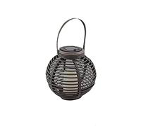 Lanterna solare con luce a LED, Berhan in rattan, marrone (solare)