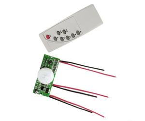 Lanterna solare da 3,2 V/3,7 V con telecomando, uscita 9 W, sensore di movimento e luce continua, per LiFePO4/Li-Ion per batteria, potenza di ingresso 5 V-6 V, PCB 63,8 x 26,8 mm