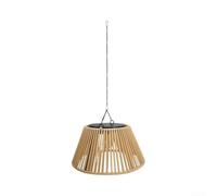 Lanterna solare da appendere al patio, 30 cm, design intrecciato, luce | Alimentato a energia solare, nessun cablaggio necessario, LED bianco caldo 3000K, sensore automatico dal tramonto all'alba