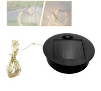 Lanterna solare di ricambio superiore con 30 luci a LED da 7 cm, pannello lanterna, coperchio luci di ricambio, decorazione da giardino fai da te per annaffiatoio luci da appendere all'aperto