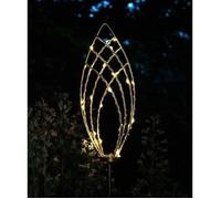Lanterna solare - GARDEN ID Epi Gold - Ø11 h81 cm - Autonomia 6-8 ore - Tasto on/off - Batteria AAA ricaricabile.