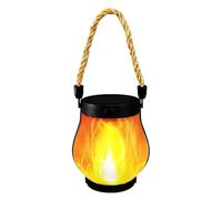 Lanterna Solare Impermeabile tremolante Senza Fiamma, Decorazione Resistente alle intemperie, Luce Impermeabile per, Campeggio, Feste, Cortile, terrazza, Giardino, Paesaggio, Sentiero